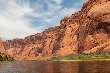 Scenic Landscape of Glen Canyon on the Colorado River in Arizona