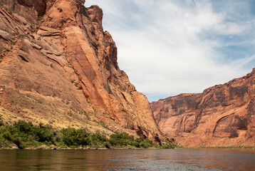 Scenic Landscape of Glen Canyon on the Colorado River in Arizona