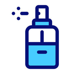 Face Mist Mixed Icon. Single icon, line and colored vector icon