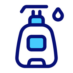 Lotion Mixed Icon. Single icon, line and colored vector icon