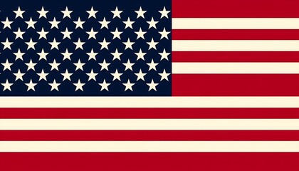 Naklejka premium Flag of United States of America