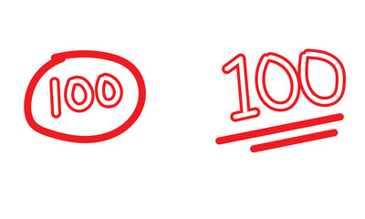 set of one hundred logo icon template design