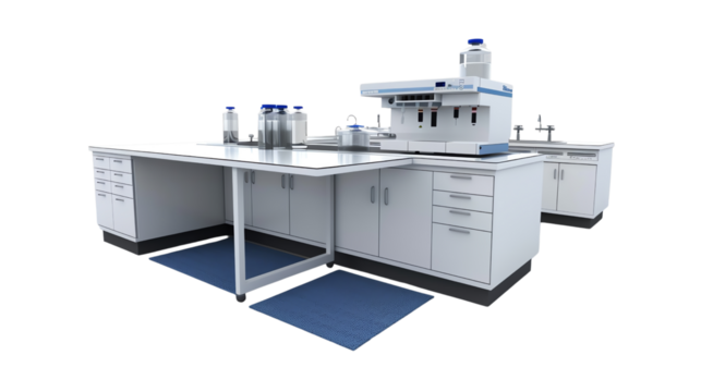 3d render of a modern factory