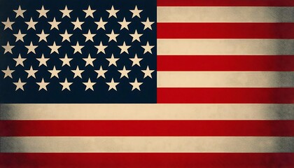 Naklejka premium Flag of United States of America