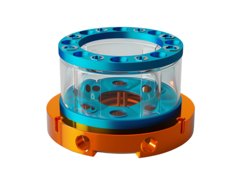 blue fire extinguisher