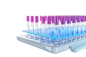 test tubes with blood