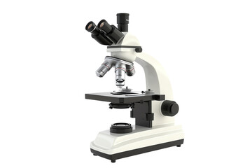 microscope isolated on white
