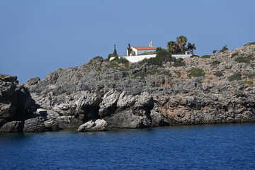 Kapelle bei Loutro, Südküste Kretas, Griechenland