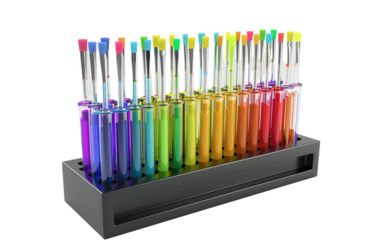 row of colorful folders