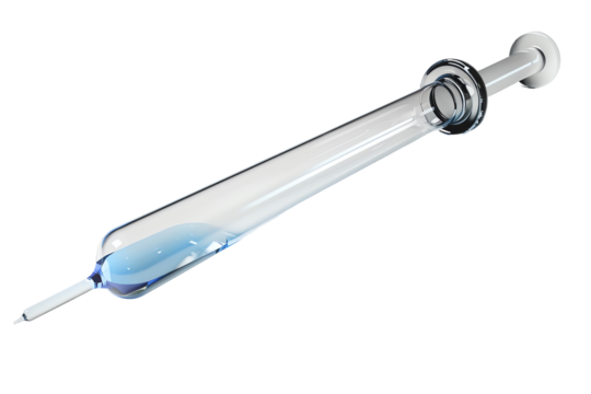 syringe isolated on white background