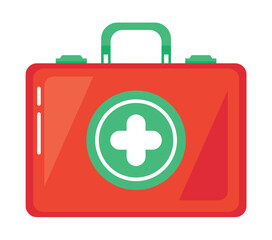 medical first aid kit with thermometer