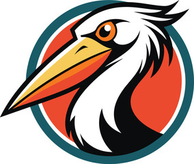 Obraz premium vector illustration of a pelican