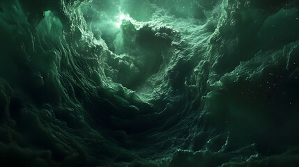 Swirling Galaxy Fractal with Circles and Spirals