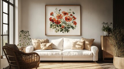 floral art prints, artprints for the farmhouse, featuring detailed floral designs and fine brushwork, adding a touch of artisanal charm