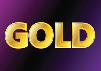 Gold text in purple color vector background for banner