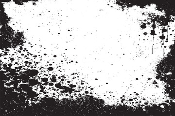 Abstract Black and White Grunge Texture with Streaks, Scratches, and Wear Marks