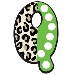 doodle bright polka leopard half font svg png, Doodle Dots Alphabet Letters PNG Bundle, 7 alpha sets, Bright Color Palettes, Polka dot, Scribble Dalmatian Background, Digital Downloads,  Alpha Doodle
