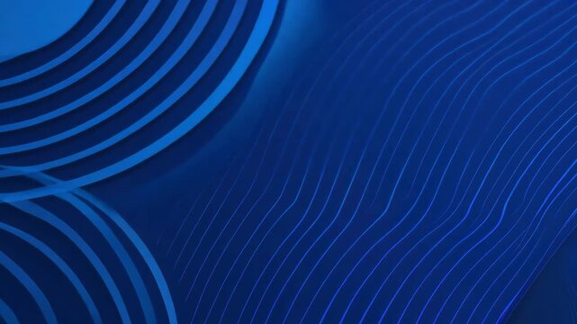 Abstract blue background with smooth curves and lines, perfect for technology, business, or artistic projects.