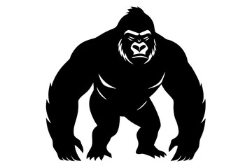 Gorilla vector silhouette