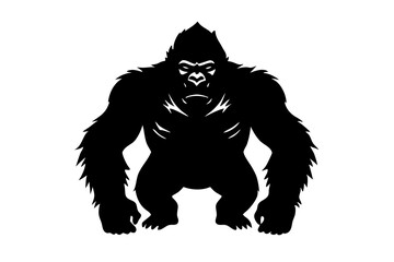 Gorilla vector silhouette