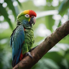 Fototapeta premium blue and yellow macaw