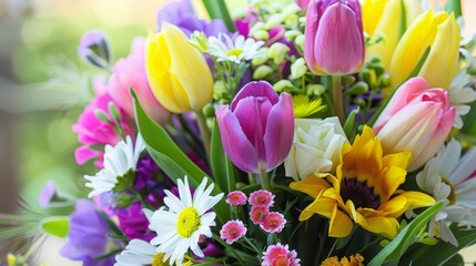 Obraz premium Colorful Spring Bouquet