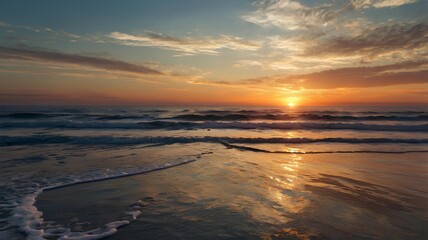 Fototapeta premium sunset over the sea