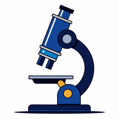 Microscope vector silhouette