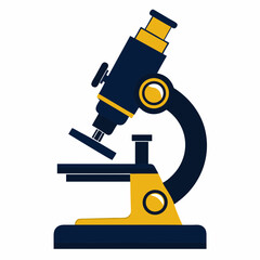 Microscope vector silhouette