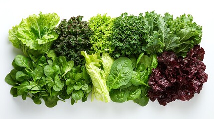Vibrant green lettuce and broccoli bunch, fresh and ready for healthy salads
