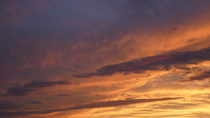Fototapeta premium sunset in the clouds