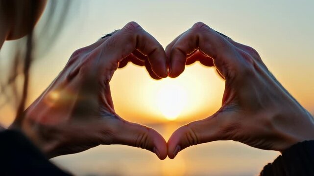 A closeup of a persons hands forming the shape of a heart over their open chest representing the love and compassion that drives their activism.