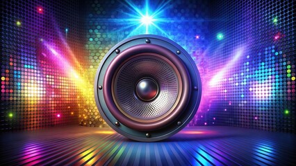 of a disco club party audio speaker, disco, club, party, audio, speaker, sound, music, entertainment, nightlife
