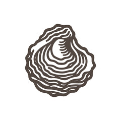 Oysters vector icon doodle style flat design