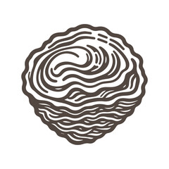 Oysters vector icon doodle style flat design