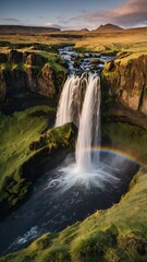 Obraz premium waterfall in the mountains