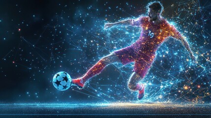 Soccer Player in Action