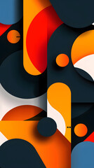 Mobile wallpaper with background illustration