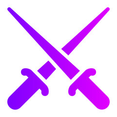 fencing gradient icon