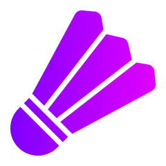 shuttlecock gradient icon