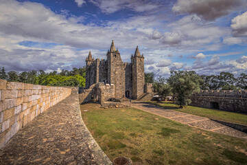 Medieval town of Santa Maria da Feira in Portugal