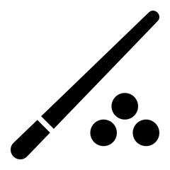 billiard glyph icon