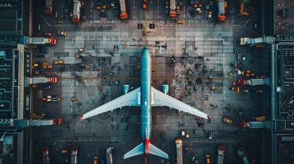 A snapshot of the aviation industry in crisis: rows of passenger airplanes parked idle on an aerodrome's tarmac.