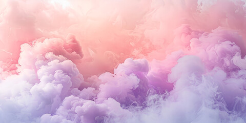 Fototapeta premium A colorful sky with clouds of pink purple and blue background
