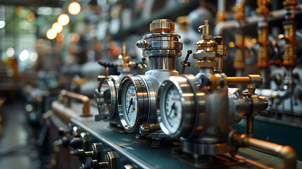 Obraz premium Being part of experiment investigating behavior of ideal gas Detail setup involving piston cylinder apparatus varying temperature pressure while measuring volume empirically verify ideal gas law