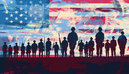 Obraz premium Memorial Day Ceremony