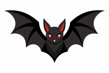 Vector design of bat on white background