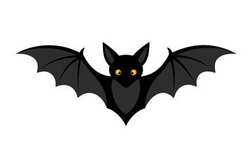 Vector design of bat on white background