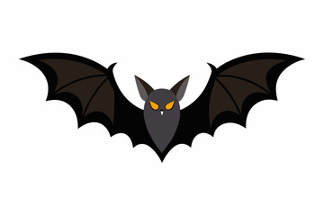 Vector design of bat on white background