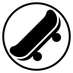 skateboard glyph icon © afif
